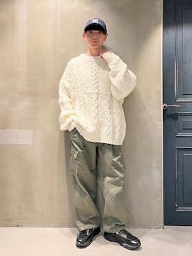 「アイテム（カーゴパンツ）」を使った、nr1218さん（メンズ・167cm・20代）の秋コーディネート