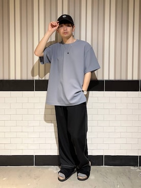 「アイテム（キャップ）」を使った、nr1218さん（メンズ・167cm・20代）の夏コーディネート