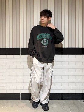 「アイテム（スウェット）」を使った、nr1218さん（メンズ・167cm・20代）の秋コーディネート