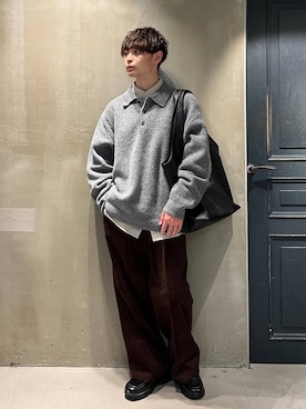 「アイテム（ポロシャツ）」を使った、nr1218さん（メンズ・167cm・20代）の秋コーディネート