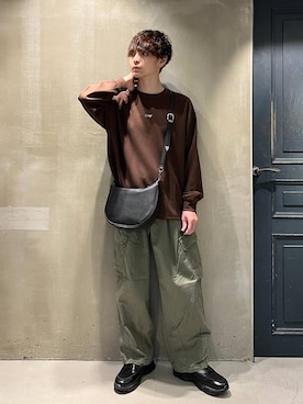 「アイテム（カーゴパンツ）」を使った、nr1218さん（メンズ・167cm・20代）の夏コーディネート