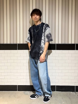 「RAGEBLUE（レイジブルー）のアイテム（スニーカー）」を使った、nr1218さん（メンズ・167cm）の夏コーディネート