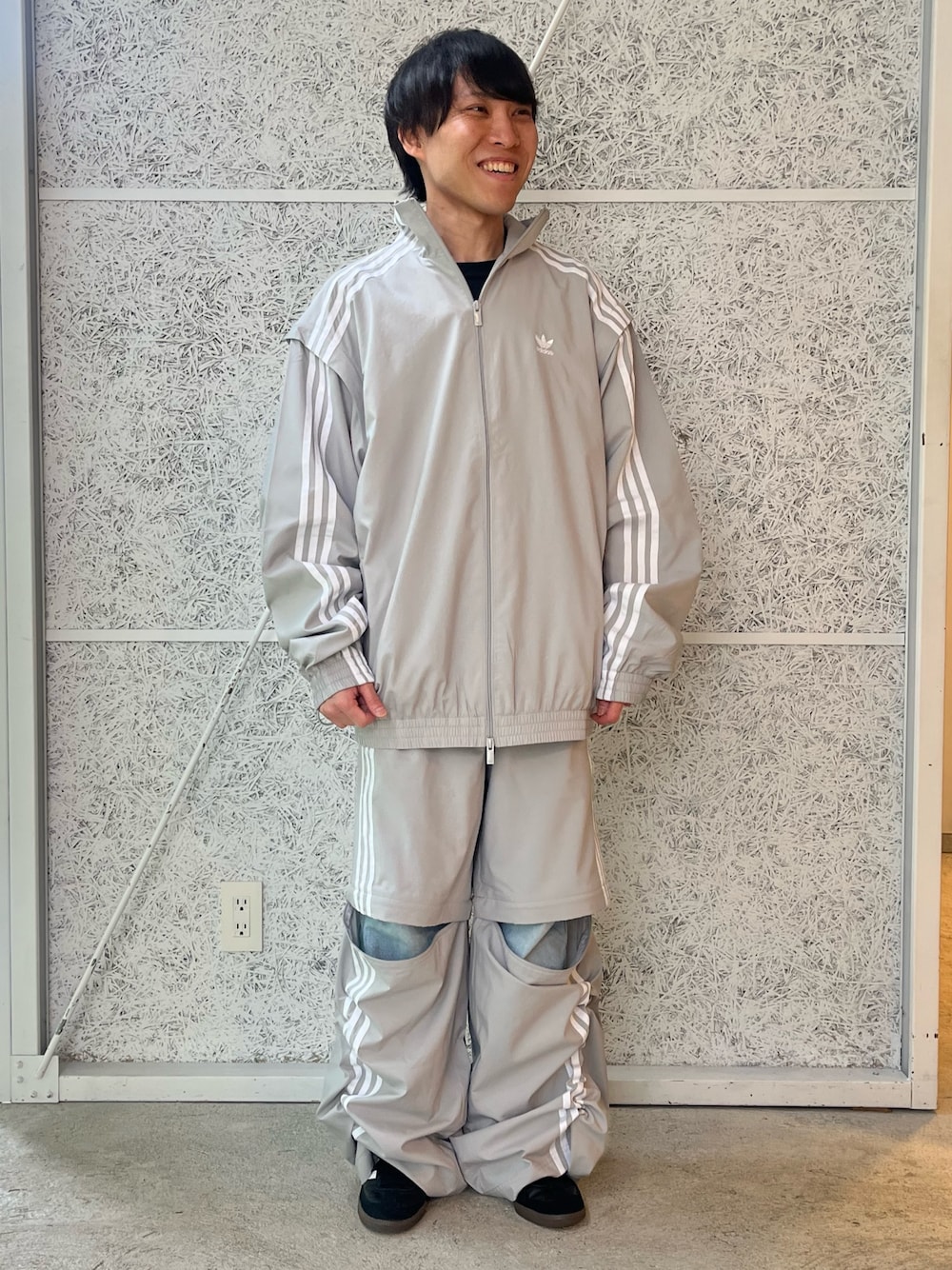 Adilenium シーズン 2 オーバーサイズ ジップオフトラックパンツ