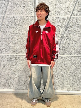 「アイテム（ジャージ）」を使った、YIさん（メンズ・160cm）の秋コーディネート