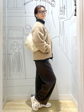 「アイテム（ベスト）」を使った、タケさん（レディース・168cm・40代）の秋コーディネート