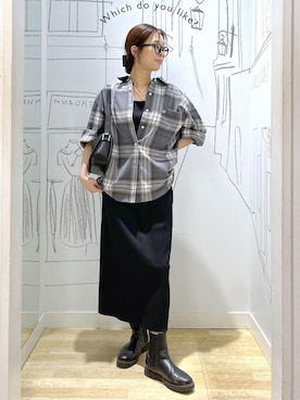 「アイテム（スカート）」を使った、タケさん（レディース・168cm・30代）の秋コーディネート