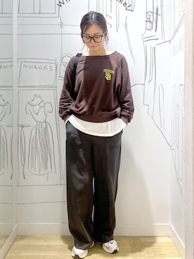 「アイテム（スウェット）」を使った、タケさん（レディース・168cm・30代）の秋コーディネート