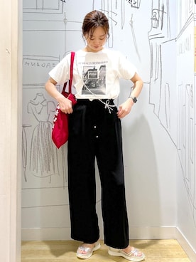 「アイテム（スマホグッズ）」を使った、タケさん（レディース・168cm）の夏コーディネート