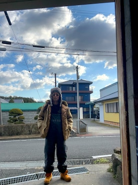 「Buzz Rickson's（バズリクソンズ）のアイテム」を使った、usichan0225さん（メンズ・165cm）の冬コーディネート