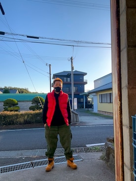 「アイテム（ダウンジャケット/コート）」を使った、usichan0225さん（メンズ・165cm）の秋コーディネート