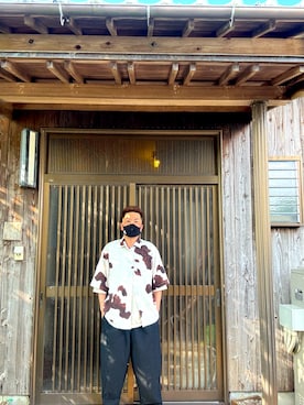 「Yohji Yamamoto（ヨウジヤマモト）のアイテム（パンツ）」を使った、usichan0225さん（メンズ・165cm）の夏コーディネート