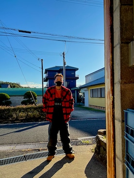 「アイテム（オールインワン・サロペット）」を使った、usichan0225さん（メンズ・165cm）の秋コーディネート