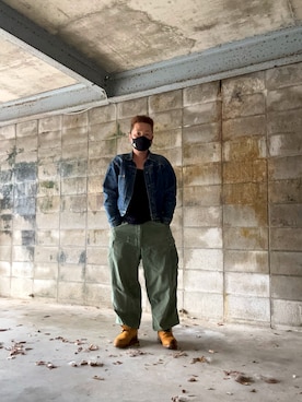 「Levi's（リーバイス）のアイテム（ジャケット/アウター）」を使った、usichan0225さん（メンズ・165cm）の秋コーディネート