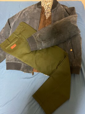 「UNIVERSAL OVERALL（ユニバーサルオーバーオール）のアイテム（パンツ）」を使った、mamamamamaamaさん（メンズ・172cm）の冬コーディネート
