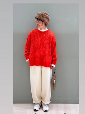 「アイテム（帽子）」を使った、ともちんさん（レディース・153cm・40代）の冬コーディネート