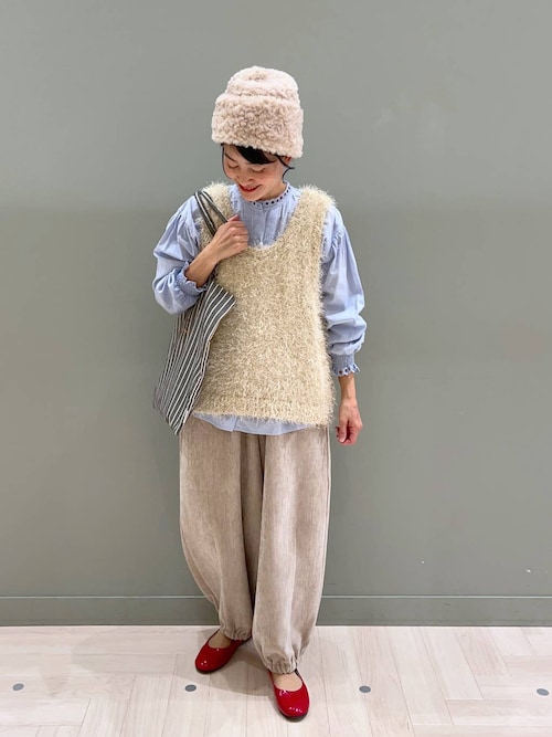 セール】3ゲージフサフサヤーンベスト（ベスト）｜studio CLIP