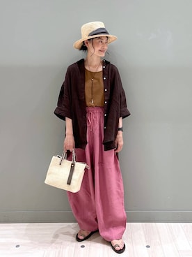 「studio CLIP（スタディオクリップ）のアイテム」を使った、ともちんさん（レディース・153cm）の夏コーディネート