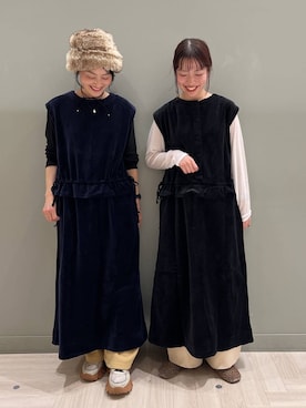 「アイテム（チョーカー）」を使った、ともちんさん（レディース・153cm）の冬コーディネート