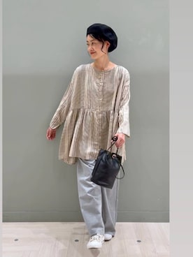 「アイテム（帽子）」を使った、ともちんさん（レディース・153cm・40代）の秋コーディネート
