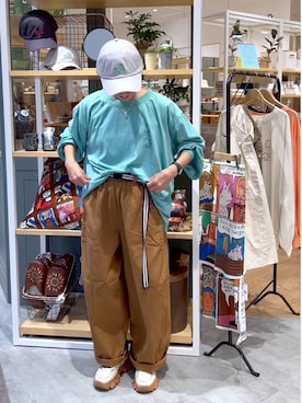 「キャップ」｜ともちんさん（レディース・153cm・40代）の秋コーディネート