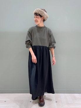 「アイテム（ワンピース/ドレス）」を使った、ともちんさん（レディース・153cm・40代）の秋コーディネート