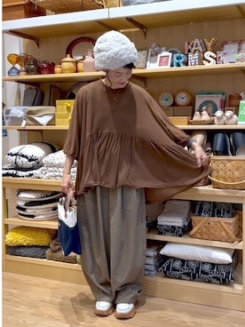 「アイテム（パンツ）」を使った、ともちんさん（レディース・153cm・40代）の秋コーディネート