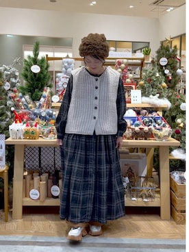 「アイテム（その他アウター）」を使った、ともちんさん（レディース・153cm・40代）の秋コーディネート