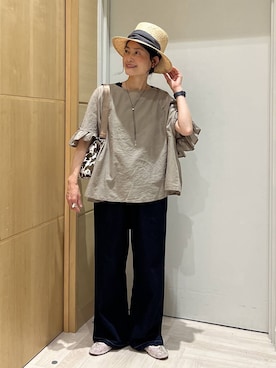 「studio CLIP（スタディオクリップ）のアイテム」を使った、ともちんさん（レディース・153cm）の夏コーディネート