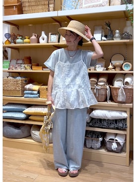 「アイテム（スウェットパンツ）」を使った、ともちんさん（レディース・153cm・40代）の夏コーディネート