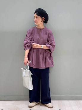 「アイテム（帽子）」を使った、ともちんさん（レディース・153cm・40代）の秋コーディネート