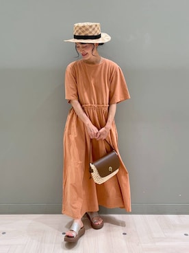 「アイテム（ワンピース/ドレス）」を使った、ともちんさん（レディース・153cm・40代）の夏コーディネート