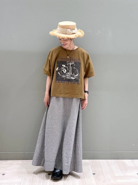 「studio CLIP（スタディオクリップ）のアイテム（ワンピース/ドレス）」を使った、ともちんさん（レディース・153cm）の春コーディネート