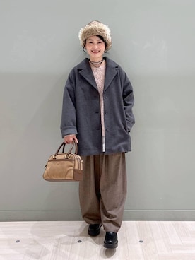 「アイテム（Tシャツ/カットソー）」を使った、ともちんさん（レディース・153cm・40代）の冬コーディネート