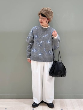 「アイテム（帽子）」を使った、ともちんさん（レディース・153cm・40代）の冬コーディネート