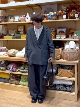 「アイテム（ジャケット/アウター）」を使った、ともちんさん（レディース・153cm・40代）の秋コーディネート