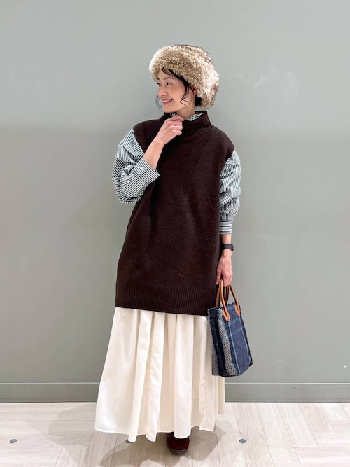 ベスト 専用出品 セール】5ゲージハイネックロングベスト（ベスト）｜studio CLIP