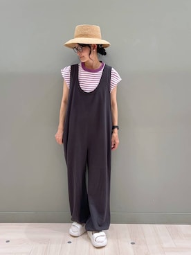 「アイテム（帽子）」を使った、ともちんさん（レディース・153cm・40代）の夏コーディネート
