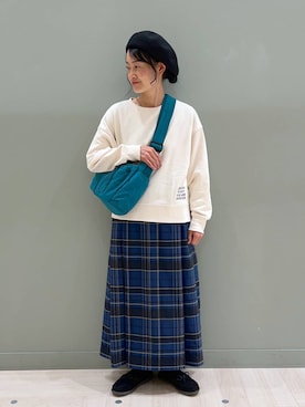 「アイテム（帽子）」を使った、ともちんさん（レディース・153cm・40代）の秋コーディネート