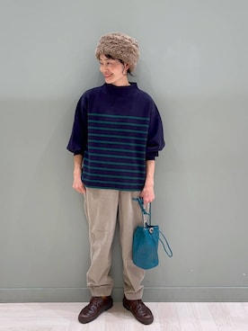 「アイテム（帽子）」を使った、ともちんさん（レディース・153cm・40代）の冬コーディネート