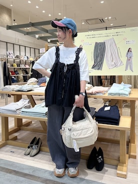 「studio CLIP（スタディオクリップ）のアイテム」を使った、ともちんさん（レディース・153cm）の春コーディネート