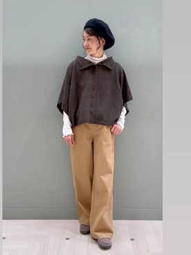 「アイテム（帽子）」を使った、ともちんさん（レディース・153cm・40代）の秋コーディネート