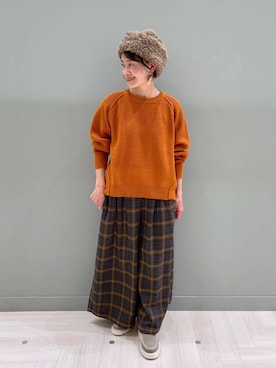 「アイテム（帽子）」を使った、ともちんさん（レディース・153cm・40代）の冬コーディネート
