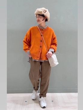 「アイテム（帽子）」を使った、ともちんさん（レディース・153cm・40代）の秋コーディネート