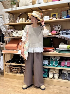 「studio CLIP（スタディオクリップ）のアイテム」を使った、ともちんさん（レディース・153cm）の春コーディネート