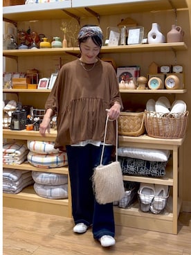 「キャミソール」｜ともちんさん（レディース・153cm・40代）の秋コーディネート
