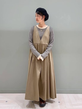 「アイテム（ワンピース/ドレス）」を使った、ともちんさん（レディース・153cm・40代）の秋コーディネート