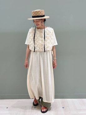 「アイテム（ワンピース/ドレス）」を使った、ともちんさん（レディース・153cm・40代）の夏コーディネート