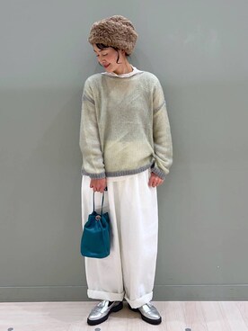 「アイテム（帽子）」を使った、ともちんさん（レディース・153cm・40代）の冬コーディネート