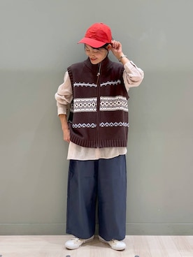 「アイテム（帽子）」を使った、ともちんさん（レディース・153cm・40代）の秋コーディネート