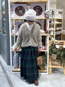 「アイテム（モカシン/デッキシューズ）」を使った、ともちんさん（レディース・153cm）の秋コーディネート